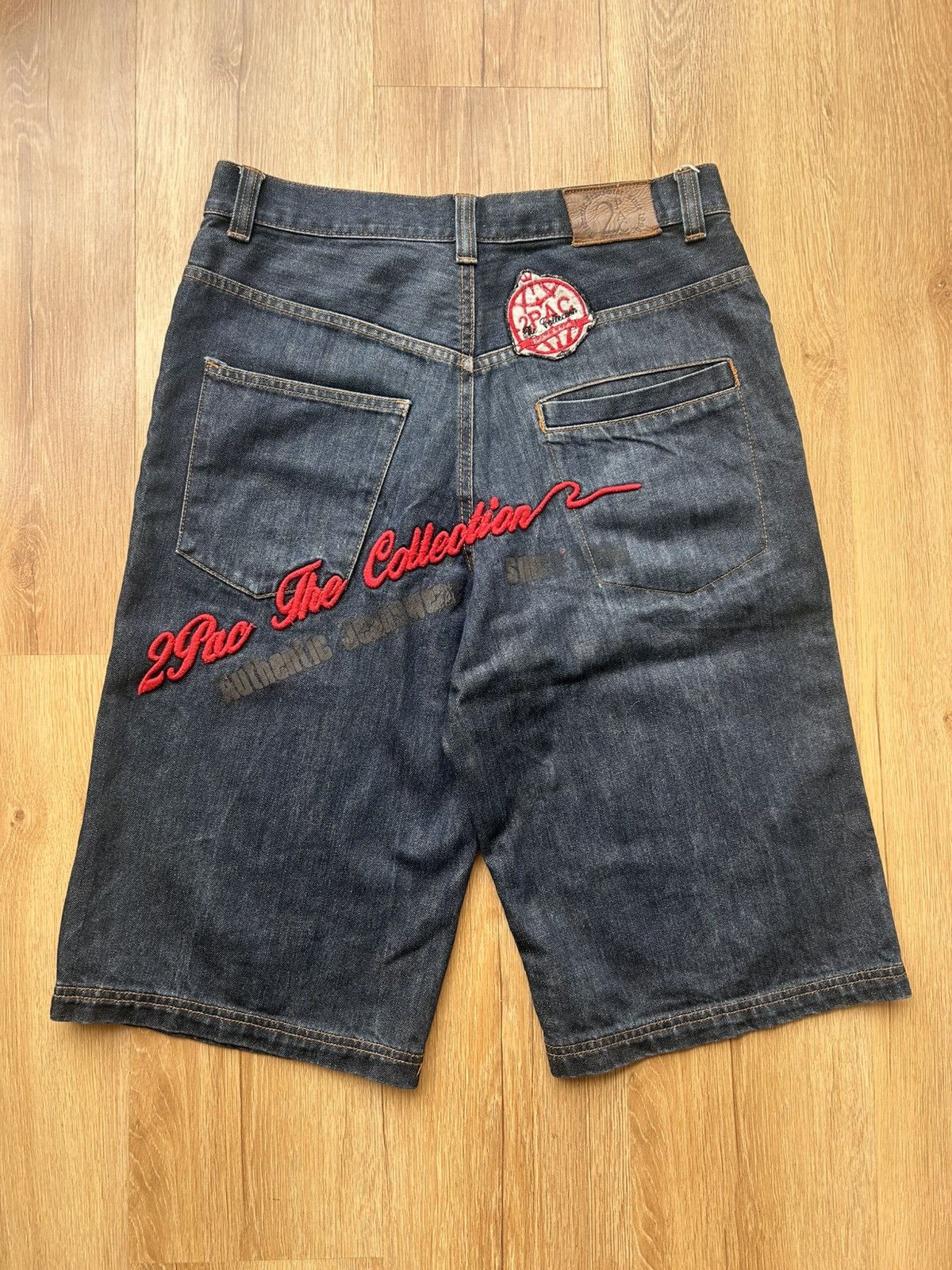 Vintage Vintage Y2K Baggy 2Pac Denim Jorts Jnco Style Skater Shorts Size US 30 / EU 46 - 6 Thumbnail