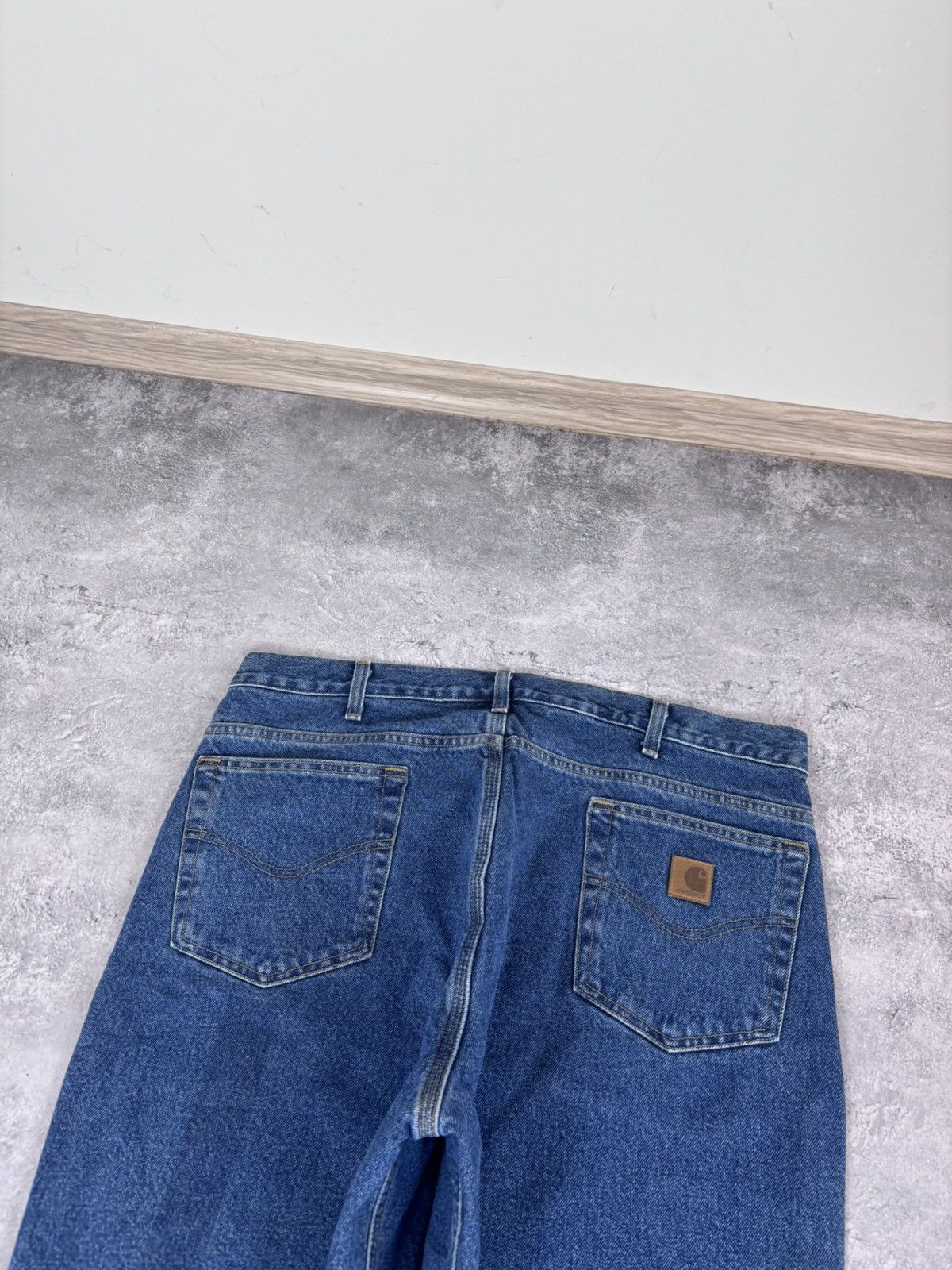Carhartt Carhartt Men’s Denim Jeans Blue Flannel Plaid Lining Size US 38 / EU 54 - 5 Thumbnail