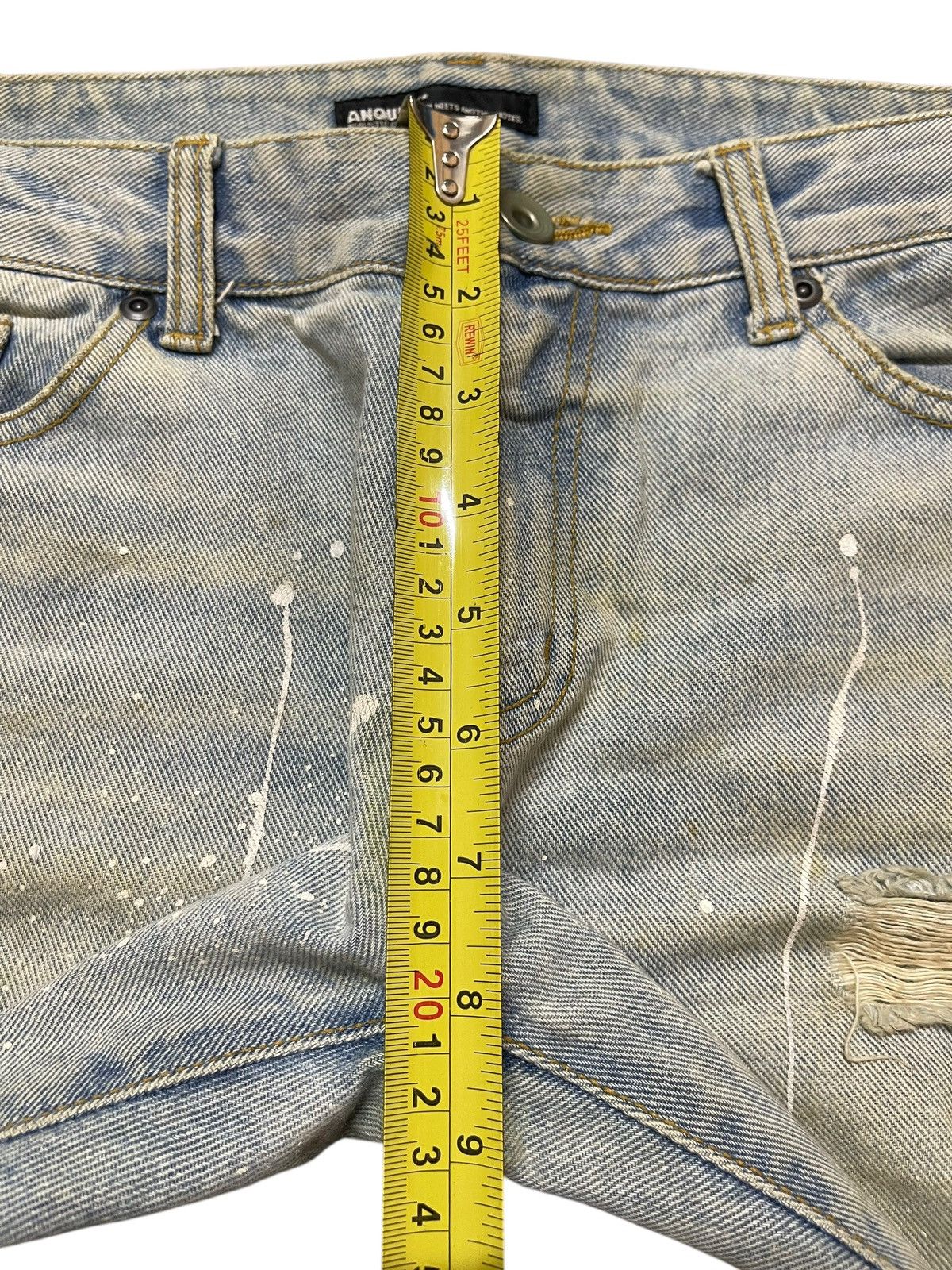 If Six Was Nine Vintage Japanese Brand Faded Distress Paint Splatter Jeans Size US 31 - 15 Thumbnail