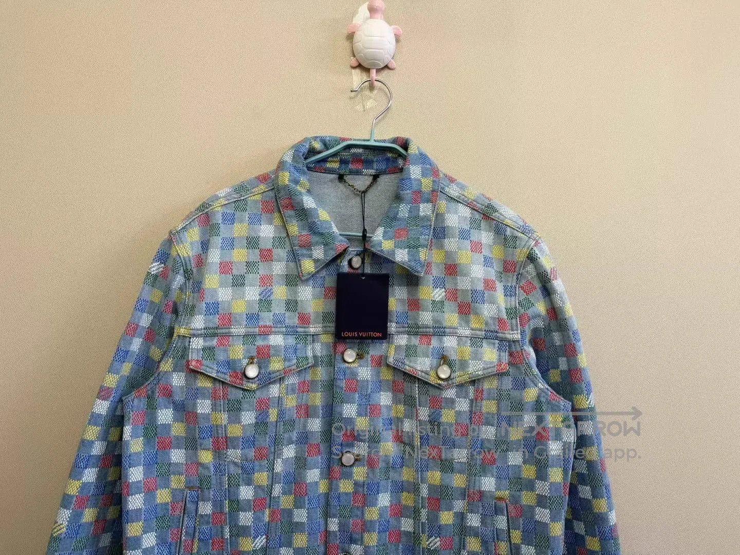 Louis Vuitton Louis Vuitton Rainbow Checkerboard Full Logo Denim Jacket| Size US L / EU 52-54 / 3 - 2 Thumbnail