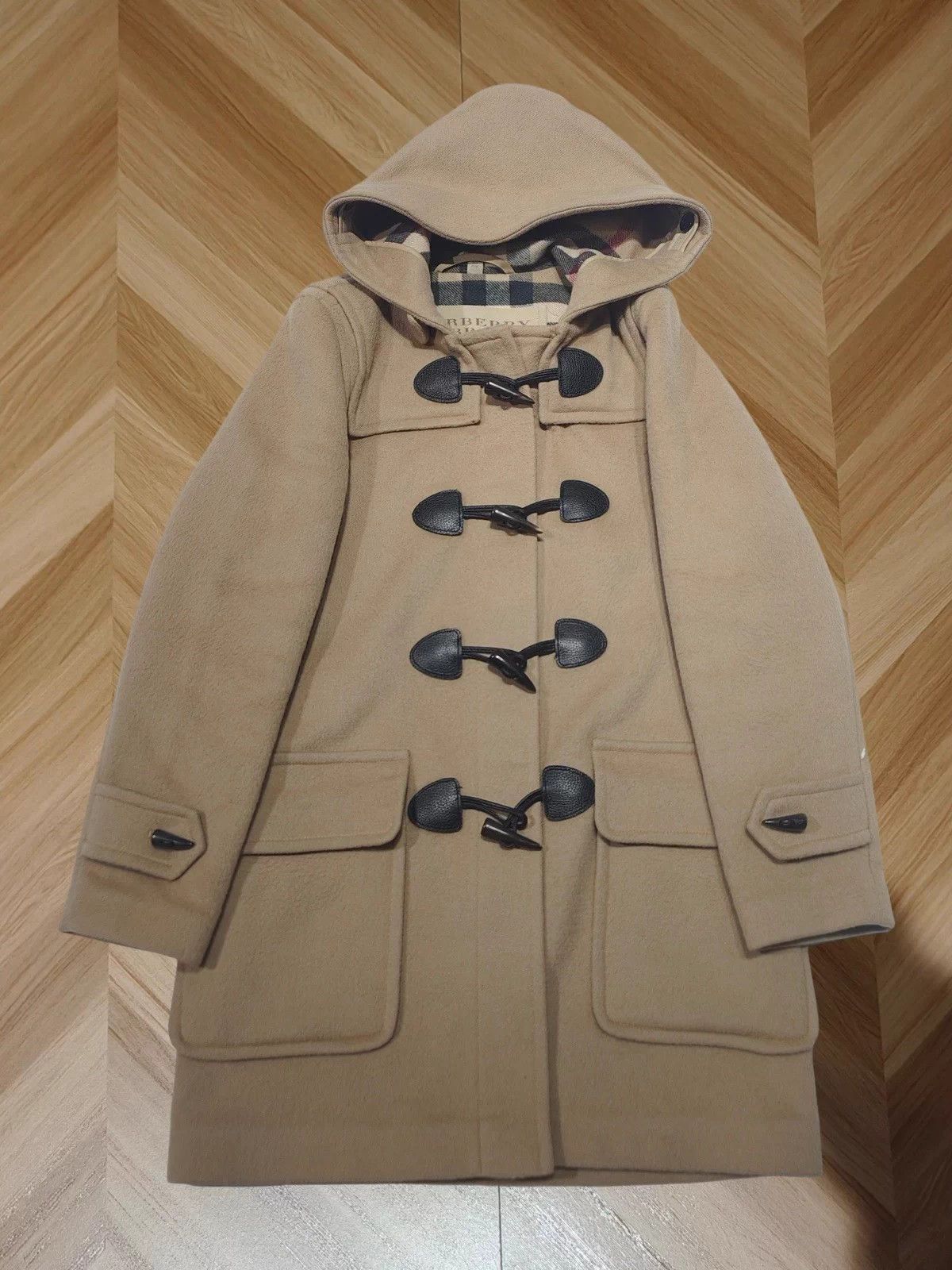 Burberry Burberry 99 New Wool Coat UK4 Black Size XS / US 0-2 / IT 36-38 - 1 Thumbnail