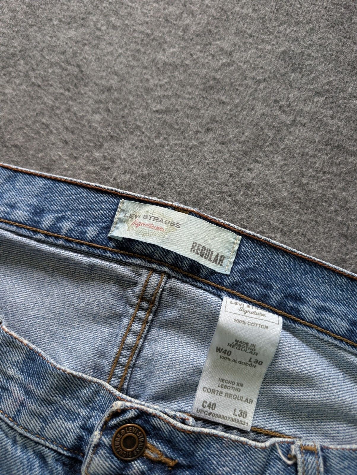 Levi's Levi’s Jeans Vintage 00s Y2K Signature Straight Fit 40x30 Size US 40 / EU 56 - 3 Thumbnail