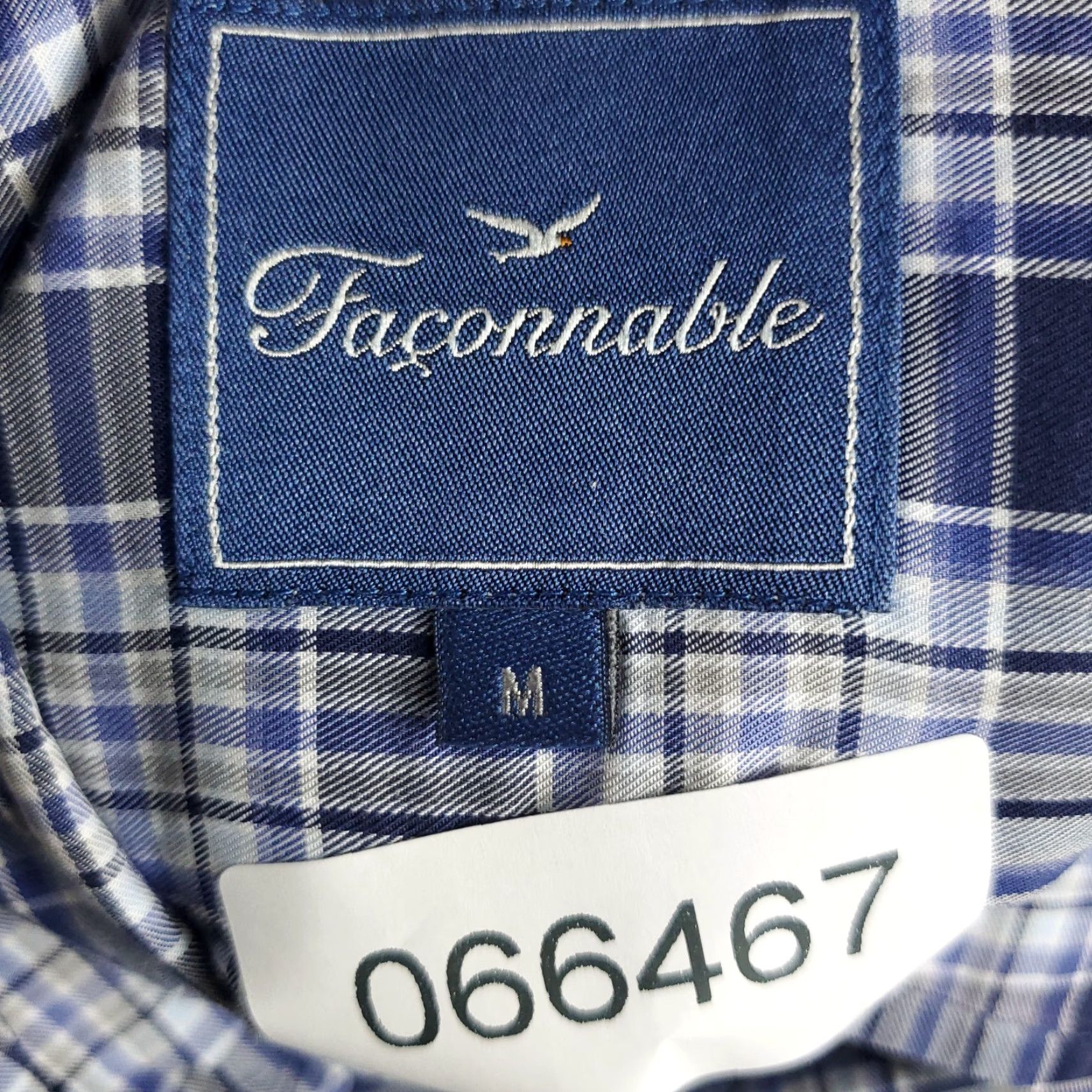 Faconnable Façonnable Shirt Mens Medium Blue Plaid Button-Up Long Sleeve Casual Business/Preppy/Classic M Blue Button-Up Mens Regular Casual Shirt Size US M / EU 48-50 / 2 - 7 Thumbnail