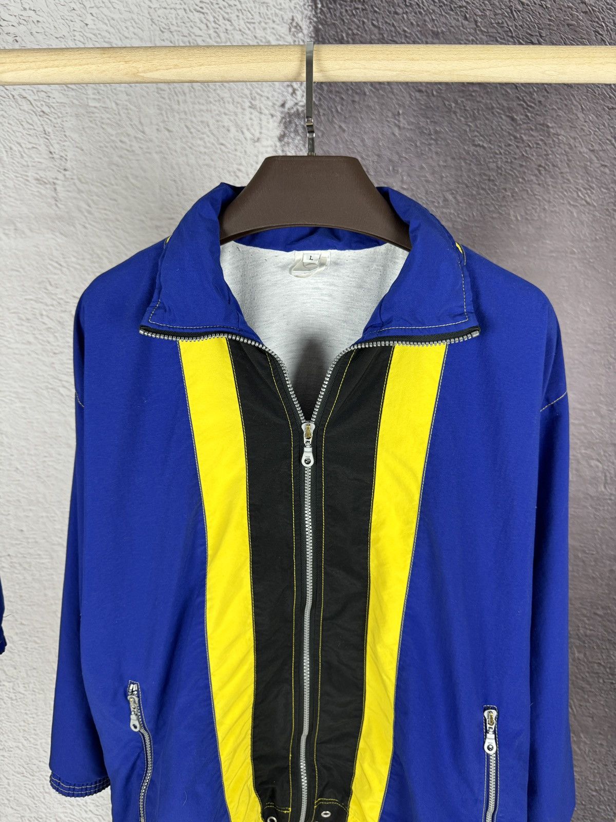 Mercedes-Benz × Vintage Mercedes-Benz vintage blue yellow striped track suit Size US L / EU 52-54 / 3 - 9 Thumbnail