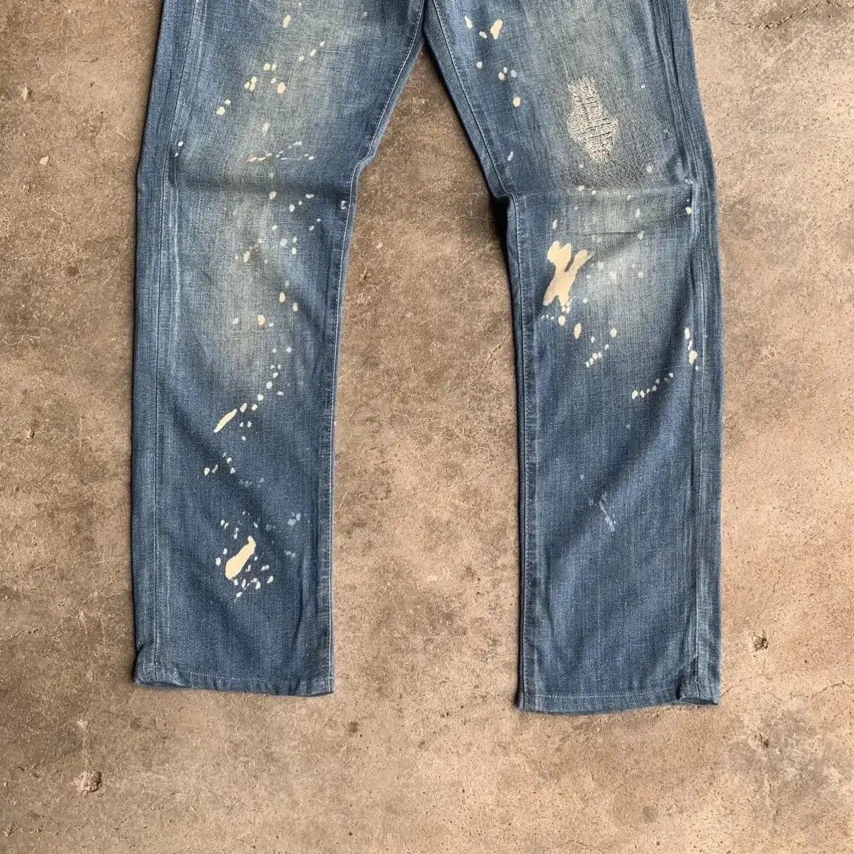 Art Comes First Levis 511 Blue Wash Bleach Jeans Pants Waist 30 Size US 30 / EU 46 - 3 Thumbnail