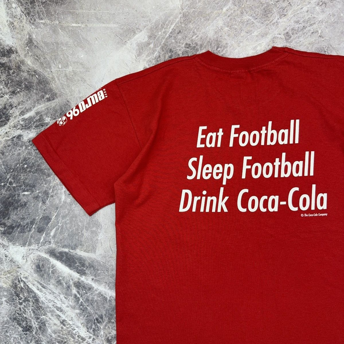 Coca Cola × Vintage Vintage Coca Cola T shirt Uefa Euro 96 Promo 1994 XL Soccer Size US XL / EU 56 / 4 - 18 Thumbnail