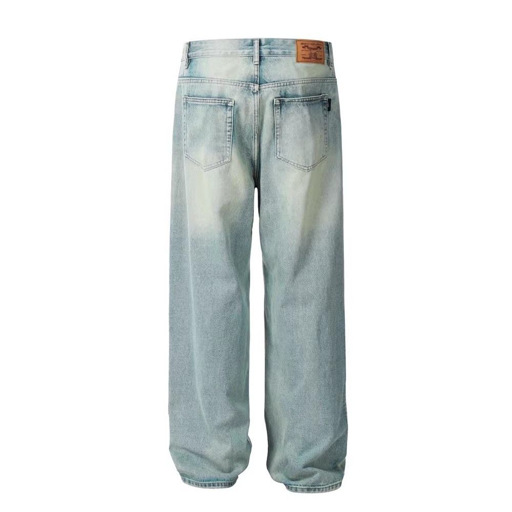 Japanese Brand Street trend hip hop retro washed jeans y2k Size US 34 / EU 50 - 3 Thumbnail