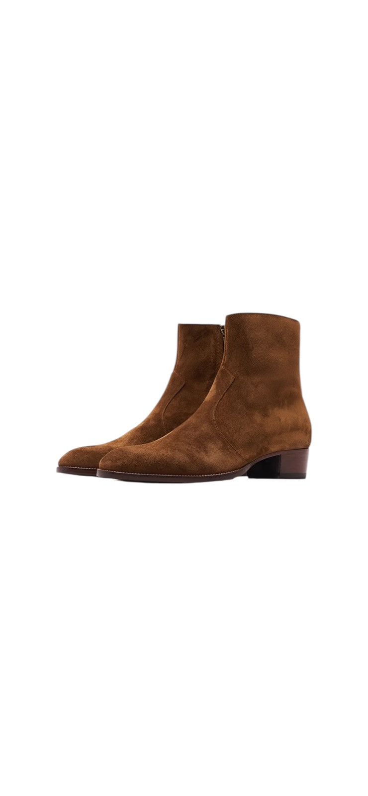 Saint Laurent Paris Saint Laurent Wyatt zipped boots suede Size US 8.5 / EU 41-42 - 3 Thumbnail