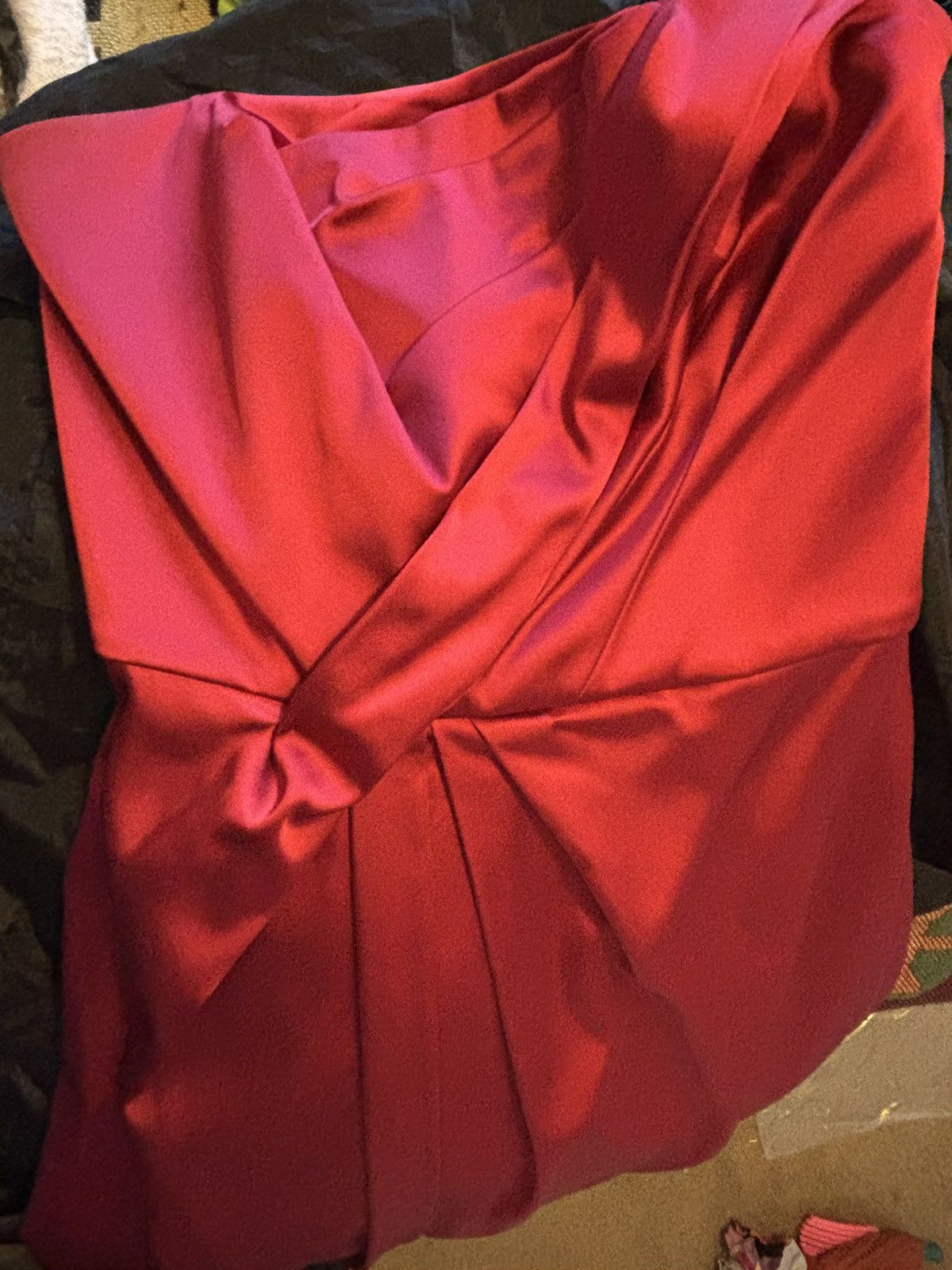 White House Black Market Red Satin Mini Dress White House Black Market size 2 New Size XS / US 0-2 / IT 36-38 - 8 Thumbnail