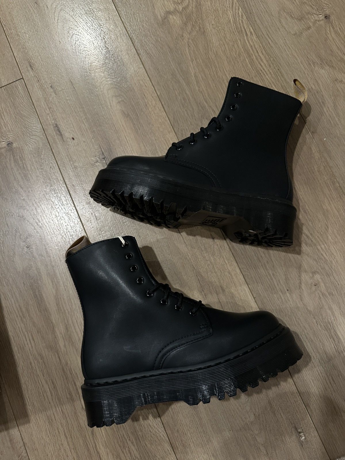Dr. Martens VEGAN JADON II BOOT MONO PLATFORMS LEATHER COMBAT BOOTS Size US 9 / IT 39 - 11 Thumbnail