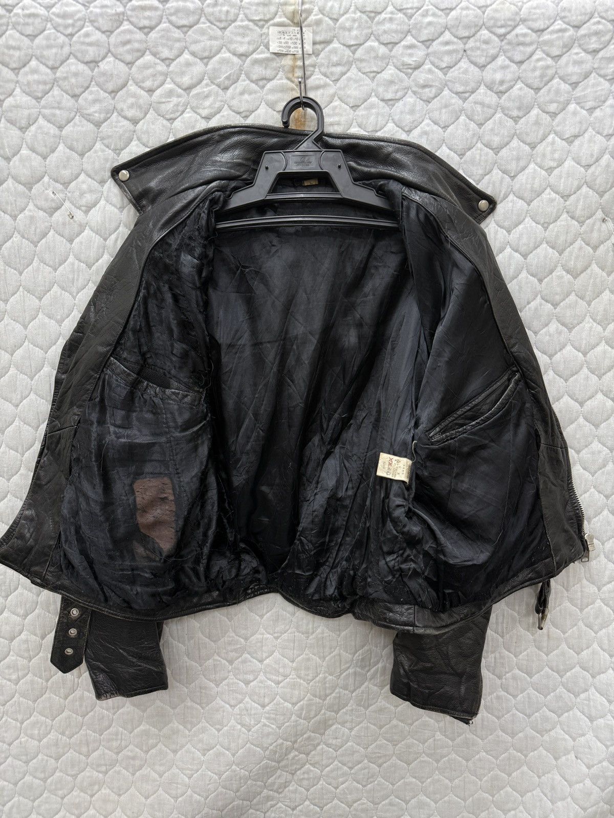 Genuine Leather 🔥🔥🔥ARCHIVE VINTAGE GRENADIERS DOUBLE COLLAR LEATHER JACKET Size US M / EU 48-50 / 2 - 7 Thumbnail