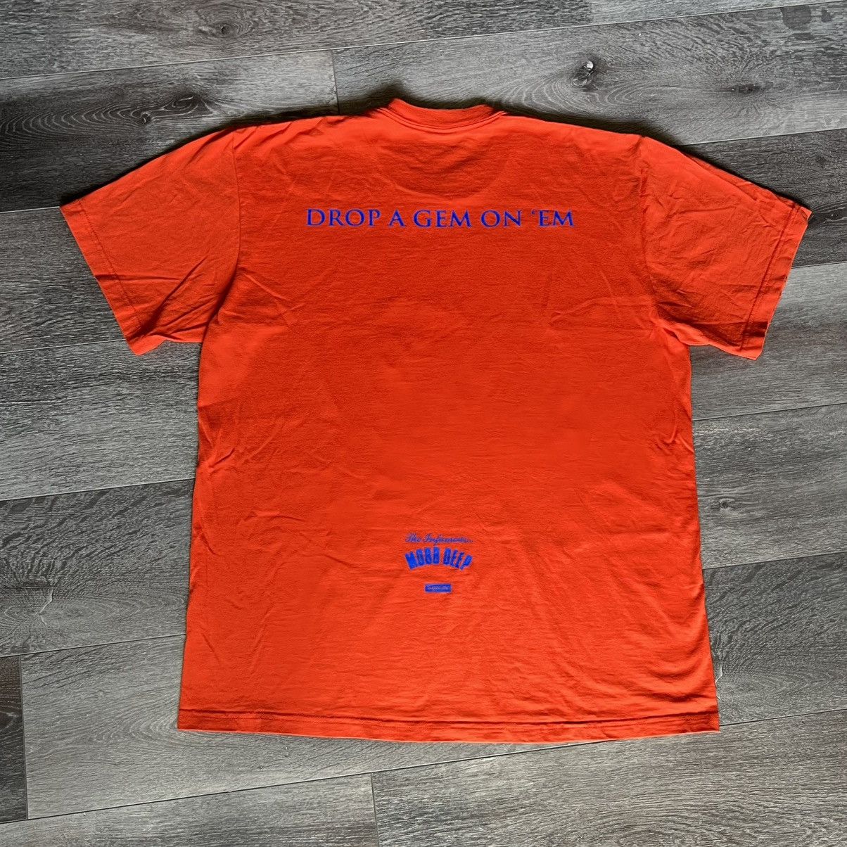 Supreme x Mobb Deep Dragon Drop a Gem On Em Orange T Shirt