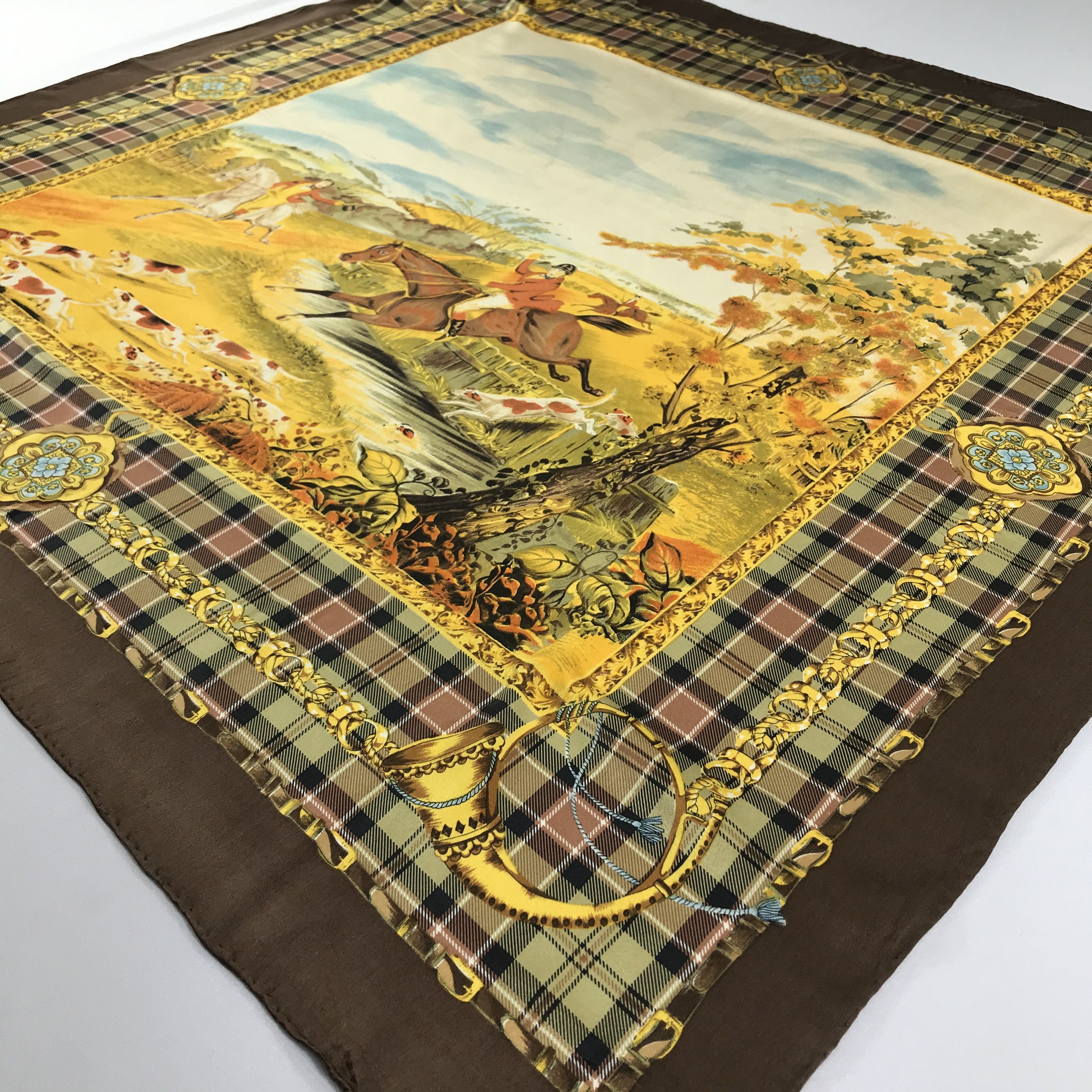 Vintage Vintage Silk Scarf Size ONE SIZE - 3 Thumbnail