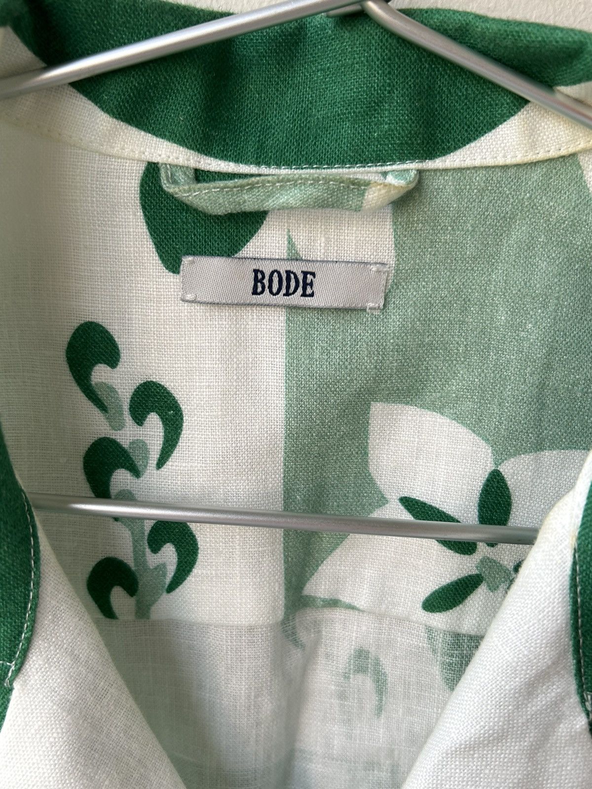 Bode BODE 2022 Green Prairie Willow Shirt Size US M / EU 48-50 / 2 - 3 Thumbnail