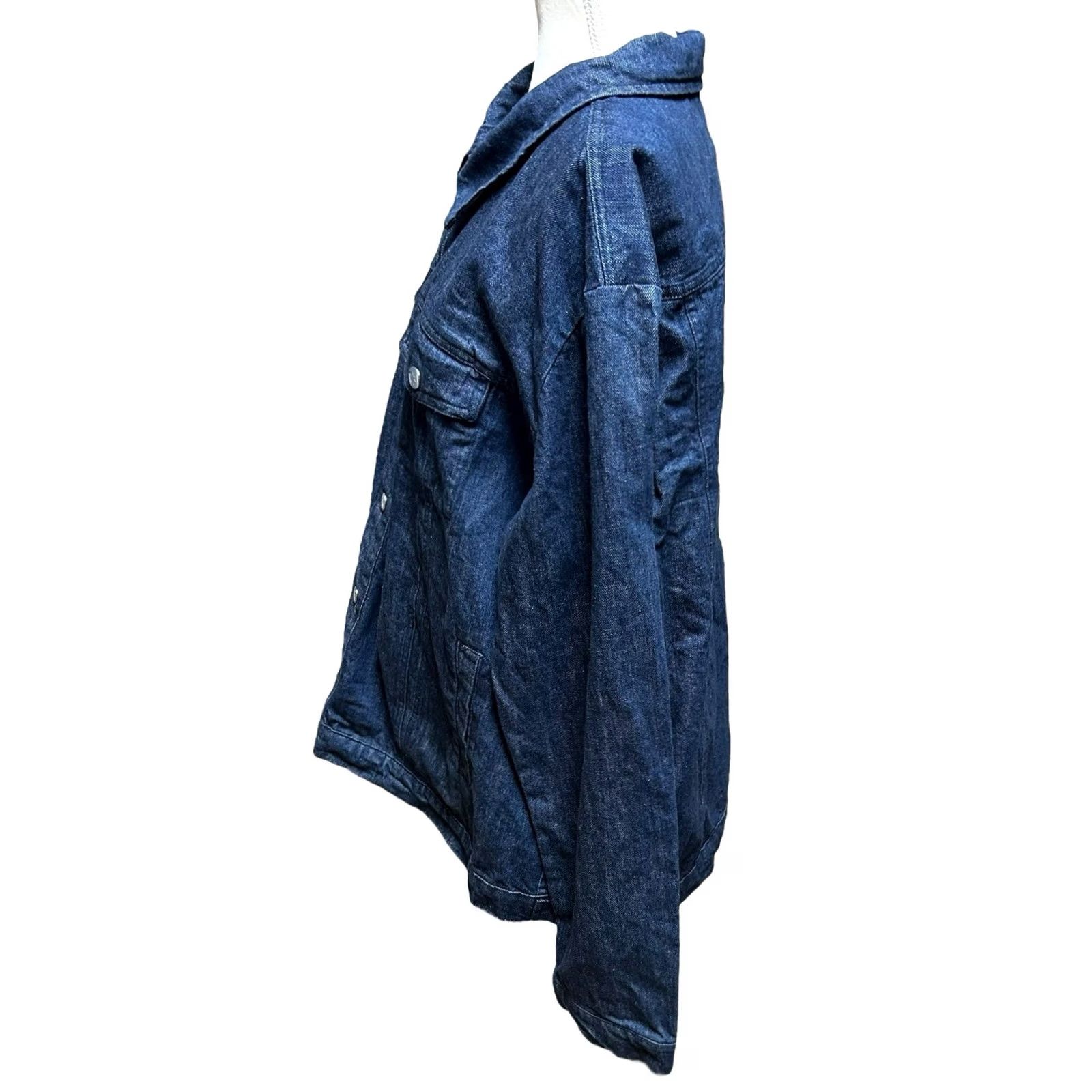 Walmart Walmart Blue Jean Jacket Adult Unisex 2XL Button Down Denim Long Sleeve Jacket Size US XXL / EU 58 / 5 - 7 Thumbnail