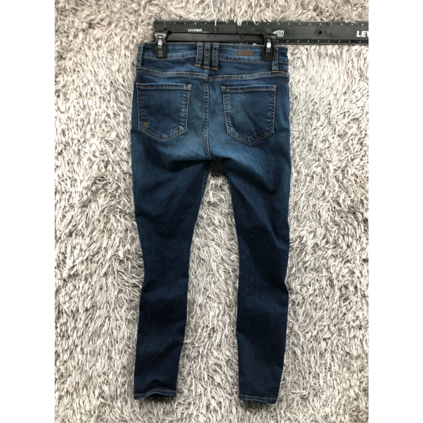 Vintage Kut From the Kloth Jeans Toothpick Skinny Size 4 Short Medium Wash Blue Womens Size 27" / US 4 / IT 40 - 5 Thumbnail