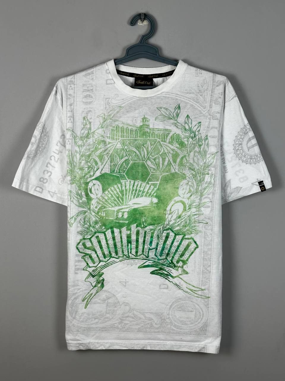 Southpole Rare Southpole T Shirt Streetwear Dollar AOP Size US L / EU 52-54 / 3 - 2 Thumbnail