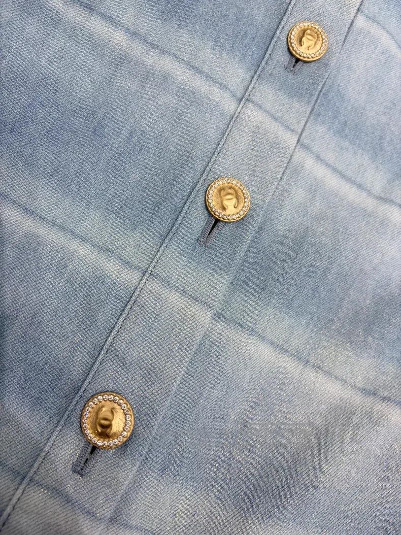 Chanel Chanel Blue striped gradient denim jacket Size XXS / US 00 / IT 34 - 3 Thumbnail