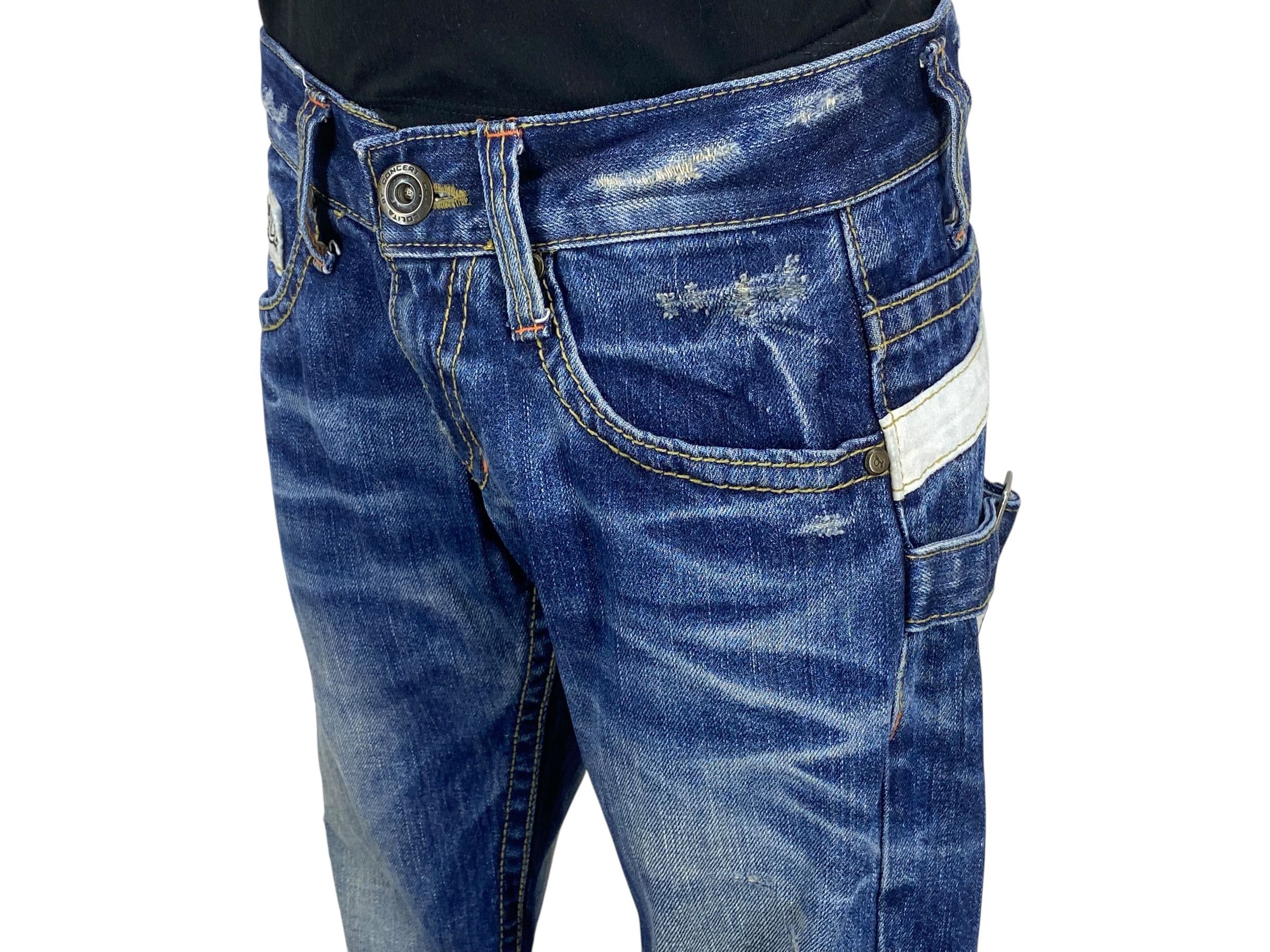 Japanese Brand Lolita Bootcut Denim Flare Jeans Japanese Embellish Jeans Size 27" / US 4 / IT 40 - 5 Thumbnail