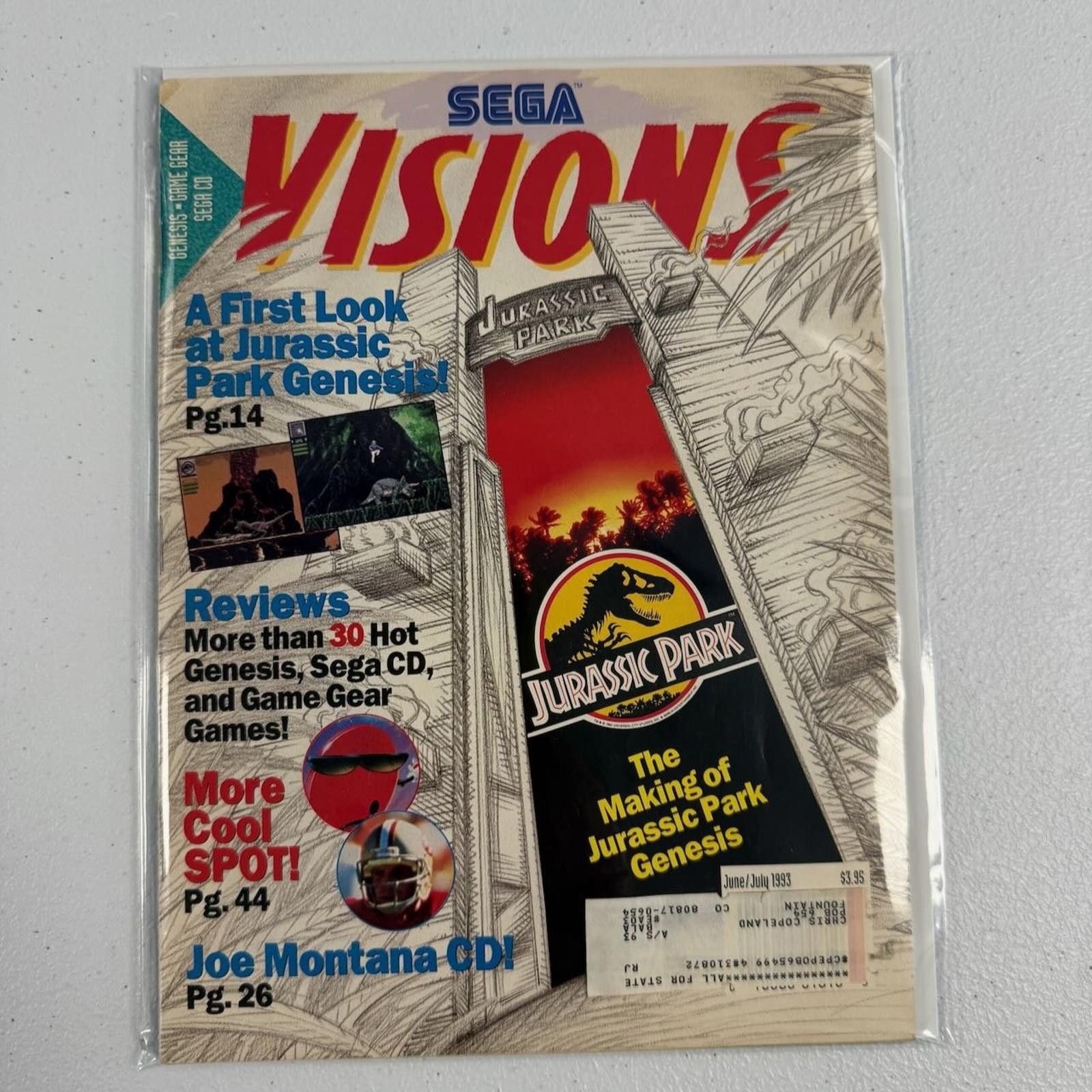 Designer Vtg 1993 Sega Visions Magazine Genesis June July Cool Spot Size ONE SIZE - 9 Thumbnail