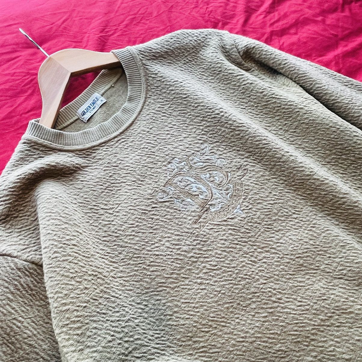 Vintage Japanese Texture Sweatshirt Size US L / EU 52-54 / 3 - 1 Thumbnail