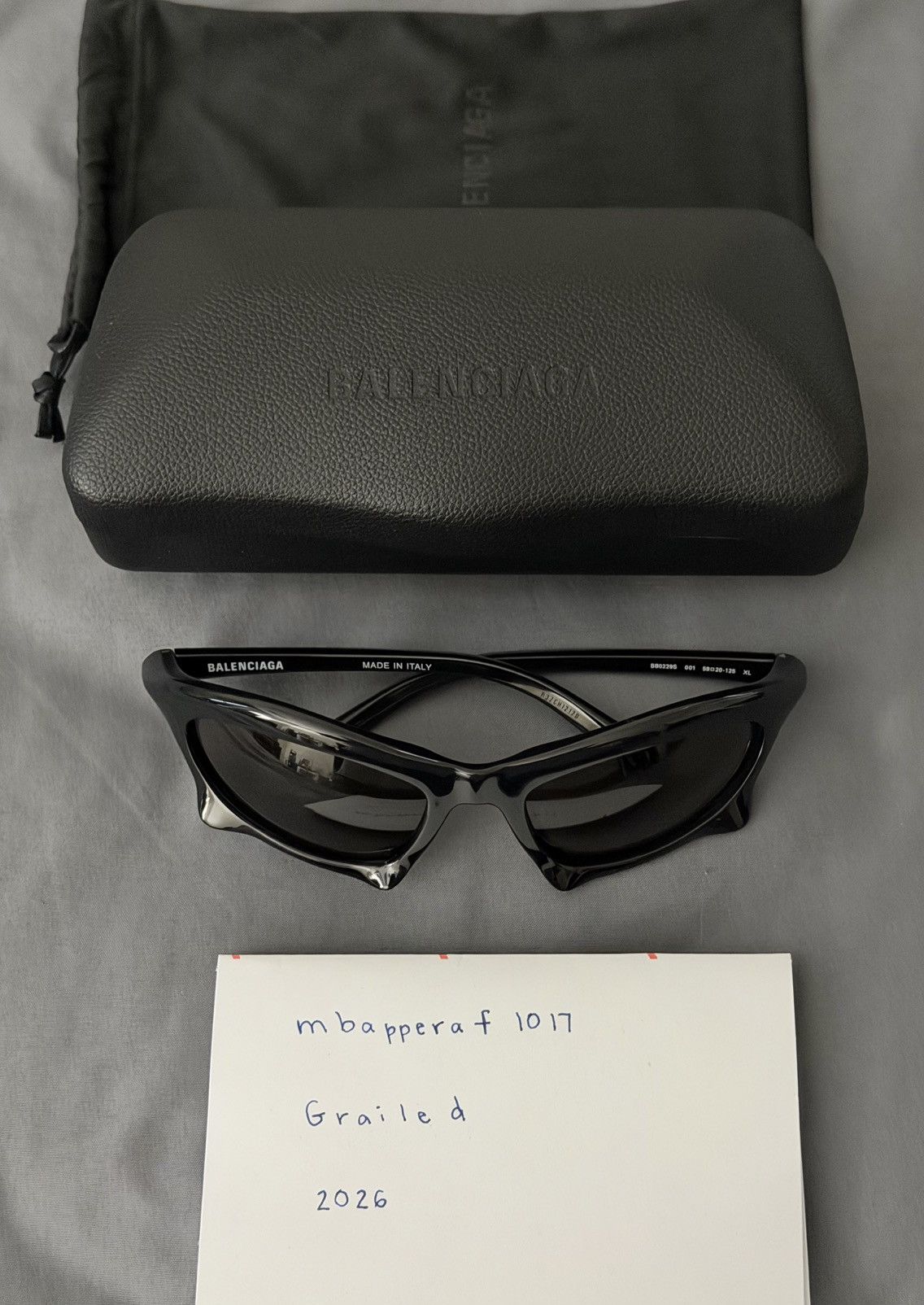 Balenciaga Balenciaga Bat Rectangle Sunglasses Size ONE SIZE - 8 Thumbnail