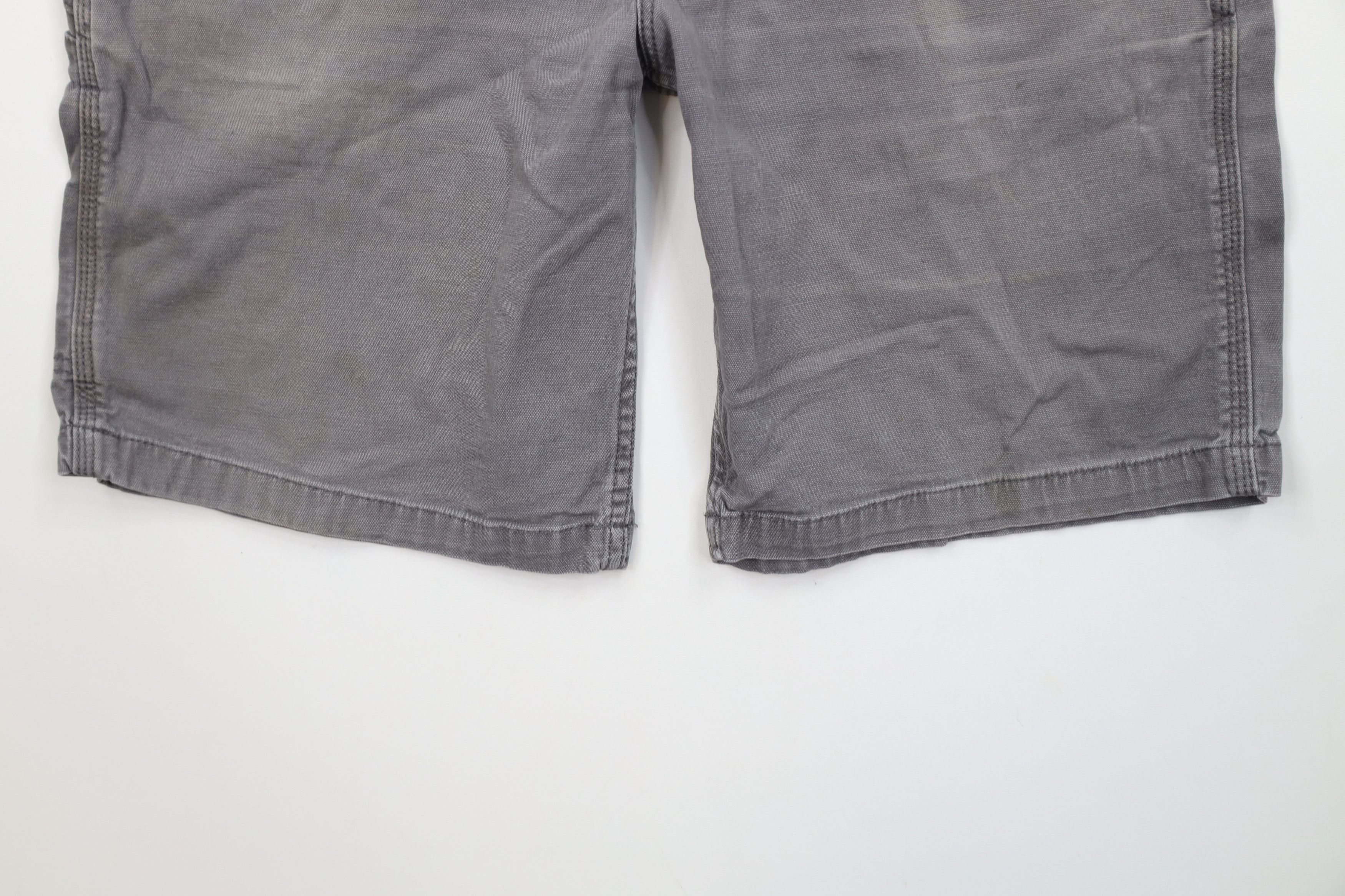 Carhartt Vintage Y2K Carhartt Spell Canvas Relaxed Fit Shorts Gray Size US 34 / EU 50 - 4 Thumbnail