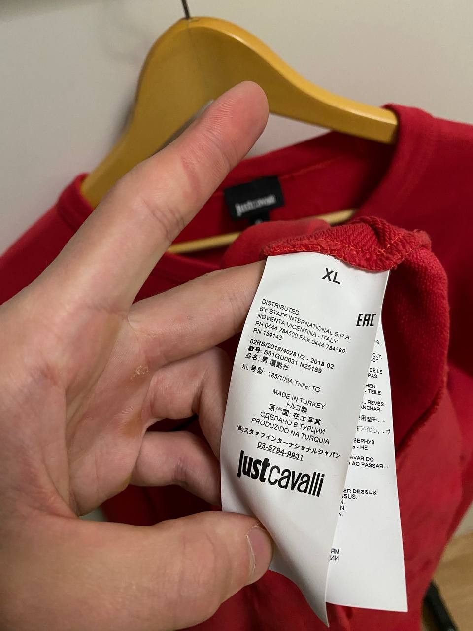 Just Cavalli SALE!!! Just Cavalli Sweatshirt Big Logo Size US XL / EU 56 / 4 - 7 Thumbnail
