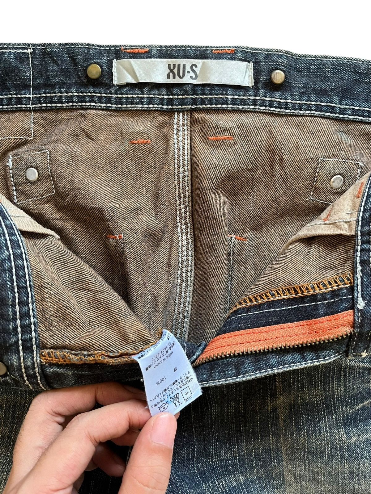 Edwin Vintage Edwin Buckle Back Carpenter Mud Wash Baggy Jeans Size US 31 - 10 Thumbnail
