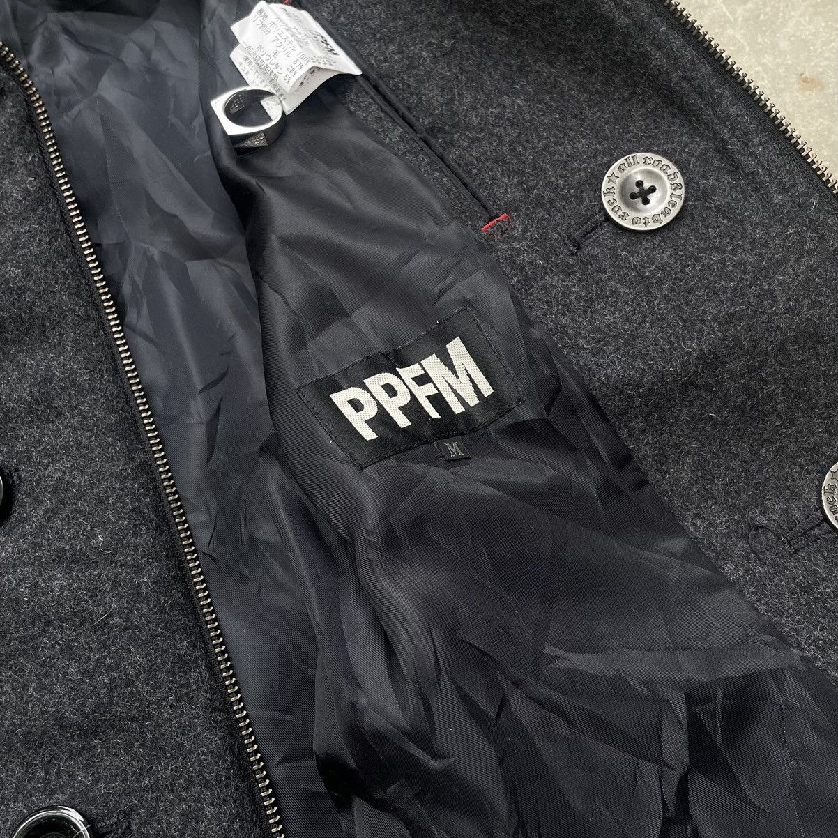 PPFM Archive🔥 PPFM Napolean Bondage Wool Fur Hood grey jacket Size US S / EU 44-46 / 1 - 13 Thumbnail