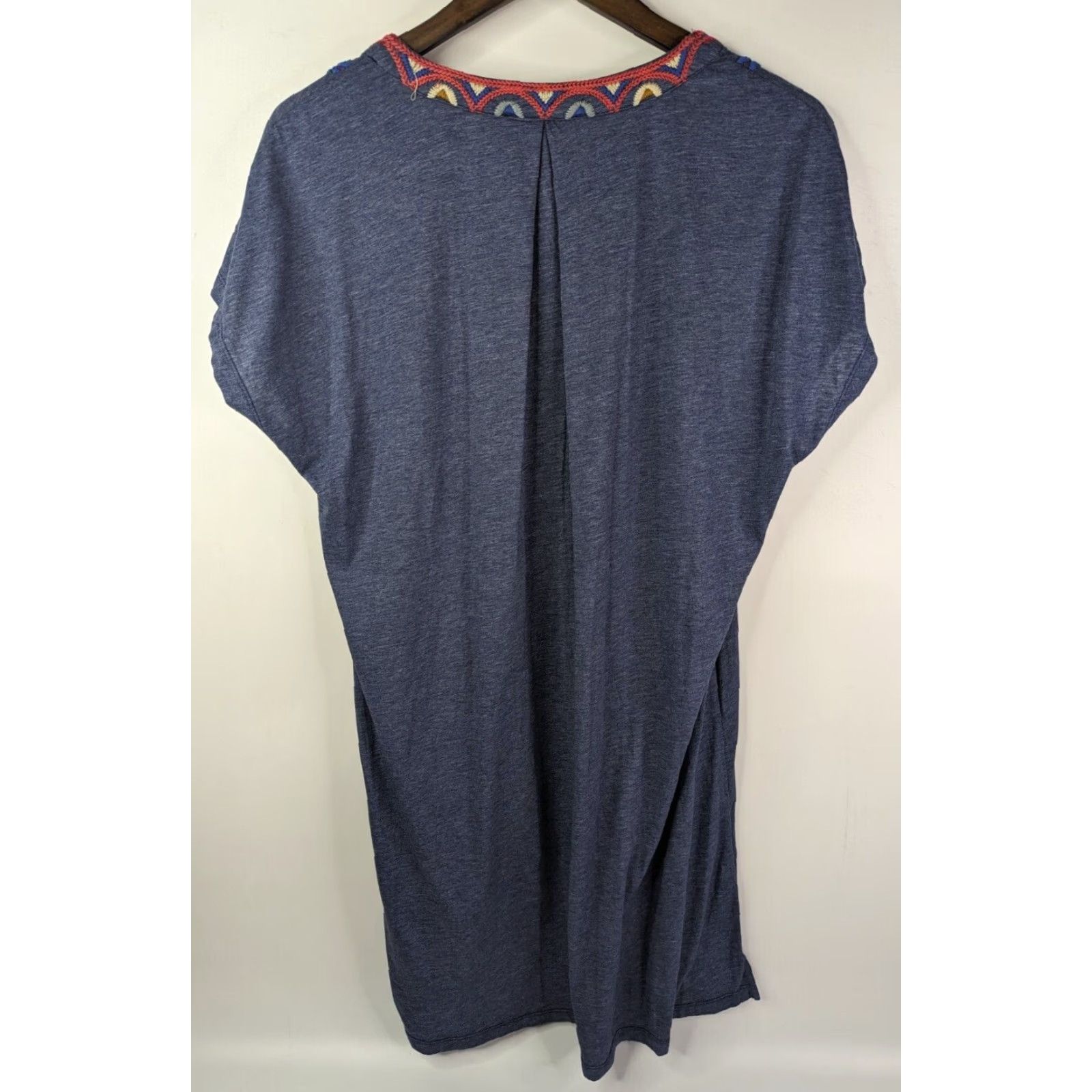 Johnny Was Johnny Was Blue Etienne Easy Tunic Dress Embroidered Boho Medium J35119-2L Shirt Dress Womens Size M / US 6-8 / IT 42-44 - 4 Thumbnail