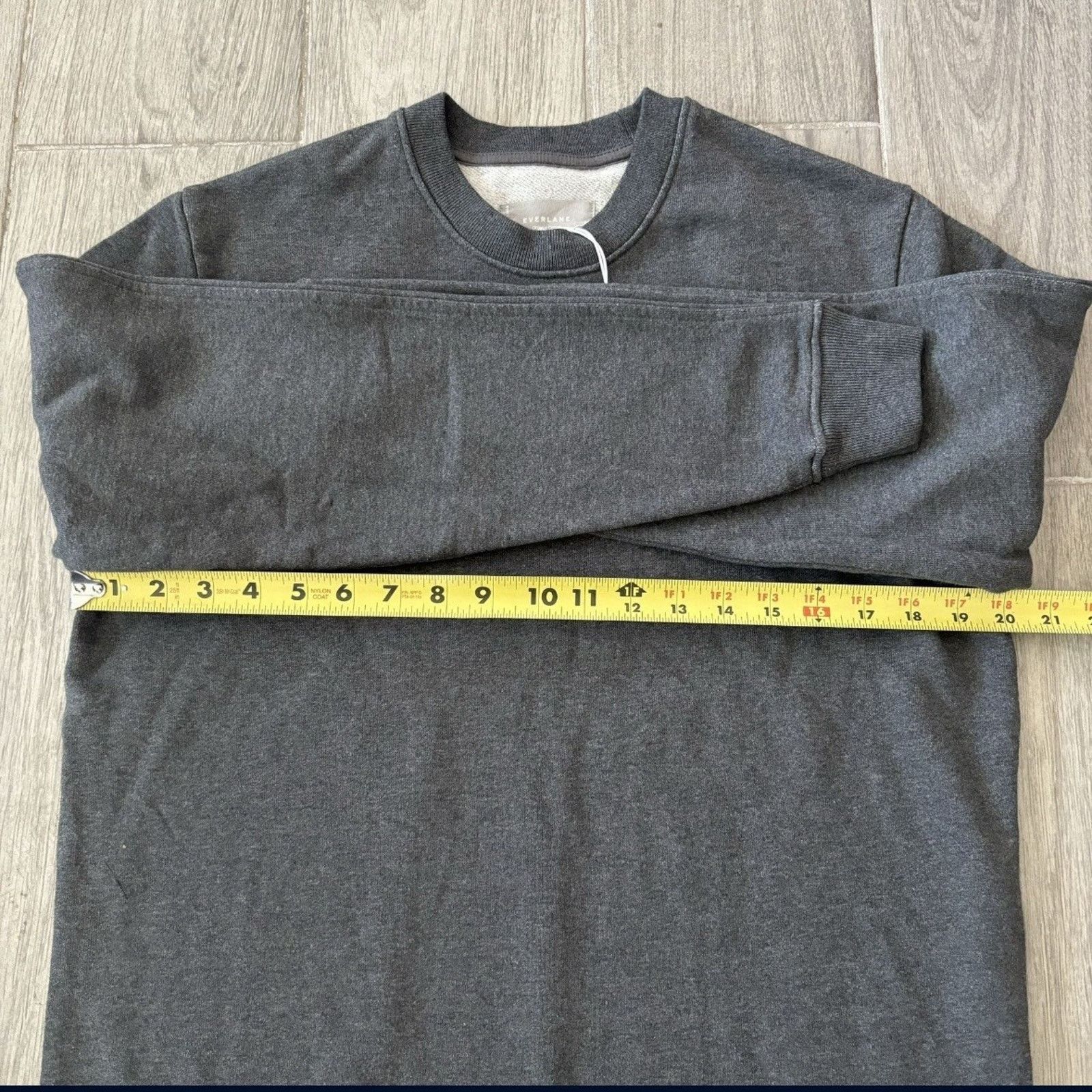 Everlane Everlane Organic Cotton French Terry Crewneck Grey Small Size US S / EU 44-46 / 1 - 8 Thumbnail