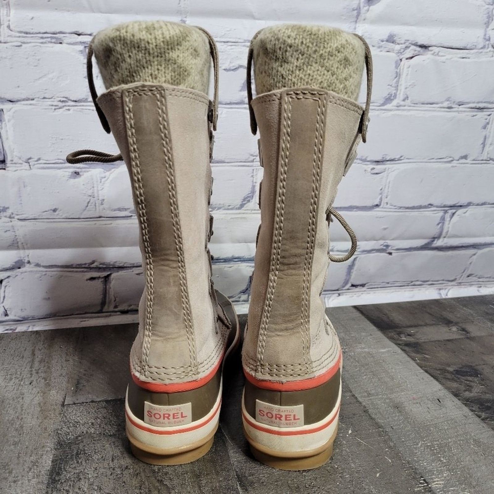 SOREL Sorel Joan of Artic Knit Winter Fossil Boots, size 6 Size US 6 / IT 36 - 4 Thumbnail