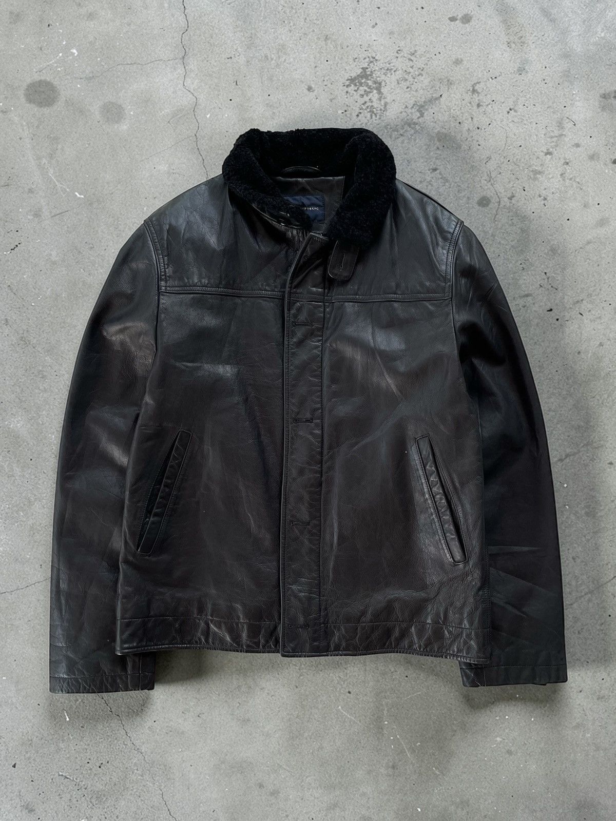 Banana Republic × Peter Do F/W 2010 BANANA REPUBLIC MEN'S GENUINE LEATHER JACKET Size US M / EU 48-50 / 2 - 3 Thumbnail