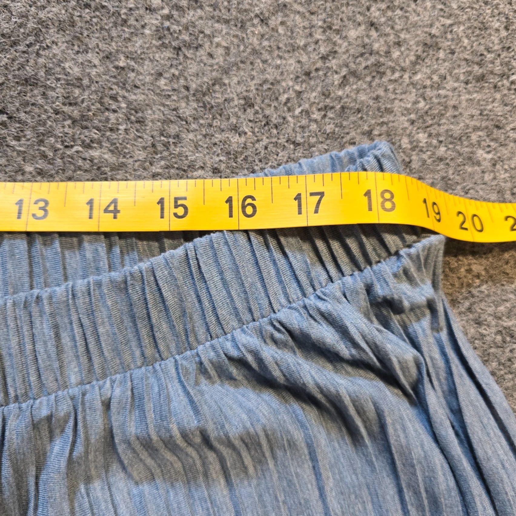J. Jill J Jill Pants Womens Large Blue Pleated Pull On Wide-Leg Comfort Casual Lounge Shirt? Size 36" / US 14 / IT 50 - 4 Thumbnail