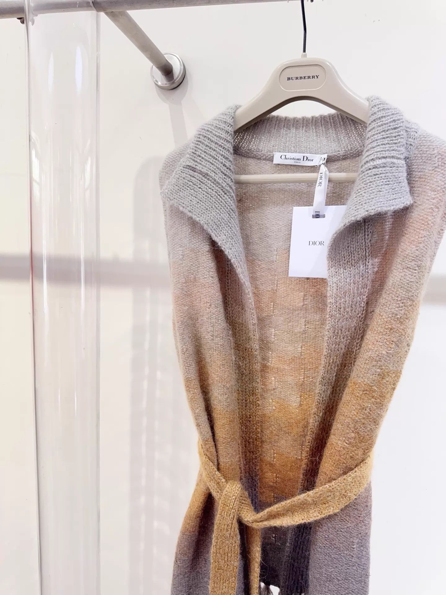 Dior Dior Tassel Belted Buttonless Cardi Sunset Grad F34 Size XS / US 0-2 / IT 36-38 - 2 Thumbnail