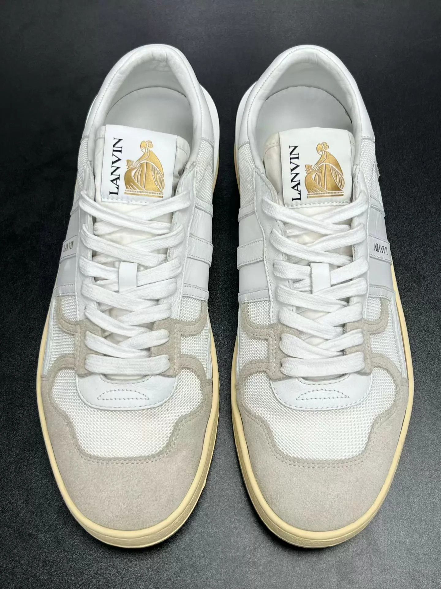 Lanvin Lanvin Clay Low Top Sneaker White Size 44 Like New Size US 11 / EU 44 - 3 Thumbnail