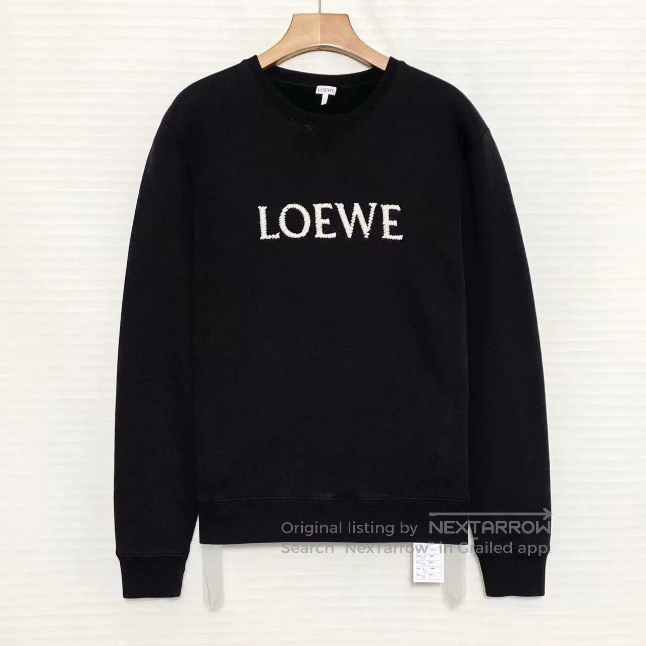 Loewe LOEWE SS23 Men's Embroidered Logo Crewneck Sweatshirt. Size US L / EU 52-54 / 3 - 1 Thumbnail
