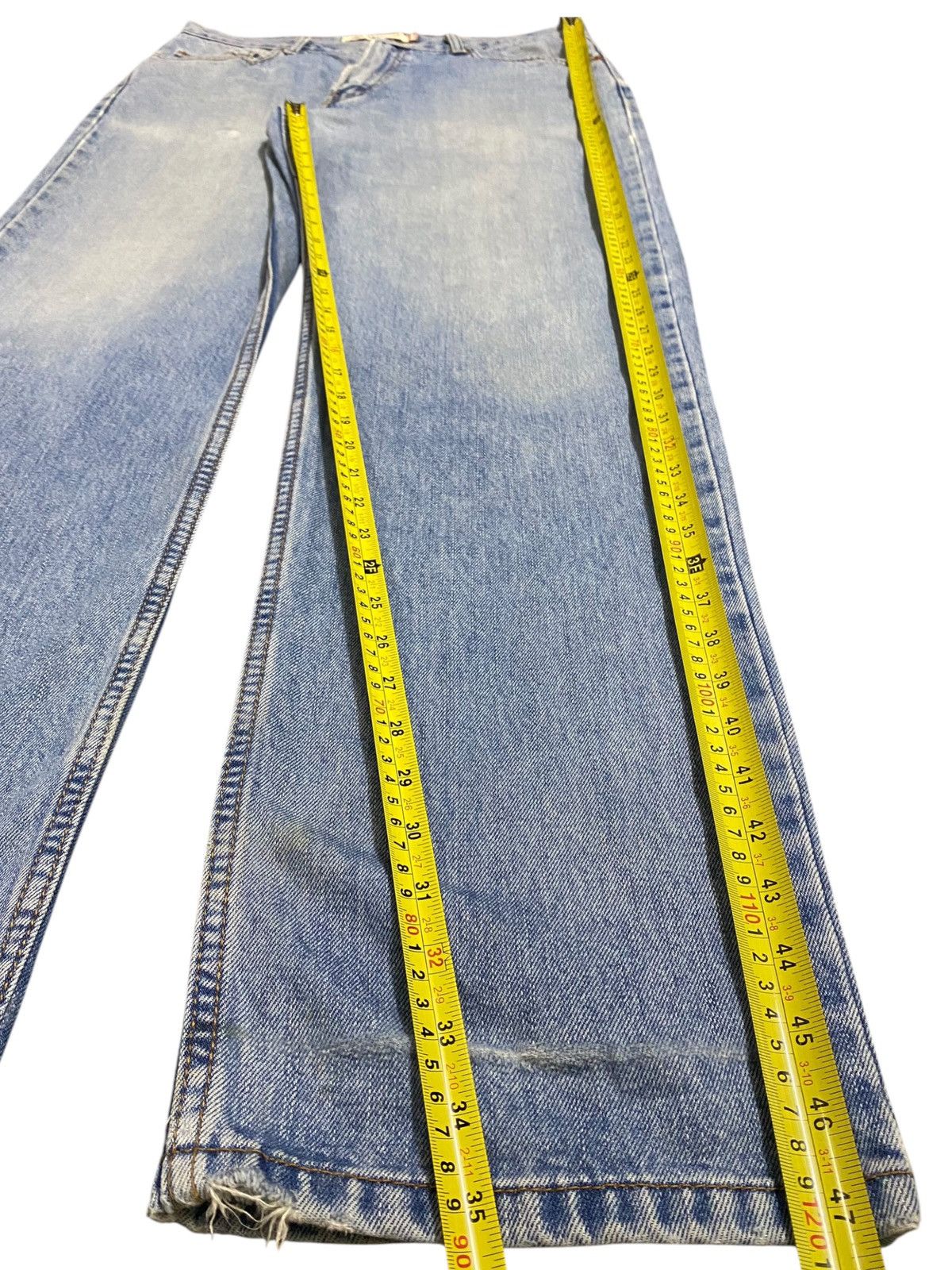 Levi's Vintage 1990 Levis550 Faded Wash Distressed Fit Jeans Size US 35 - 15 Thumbnail