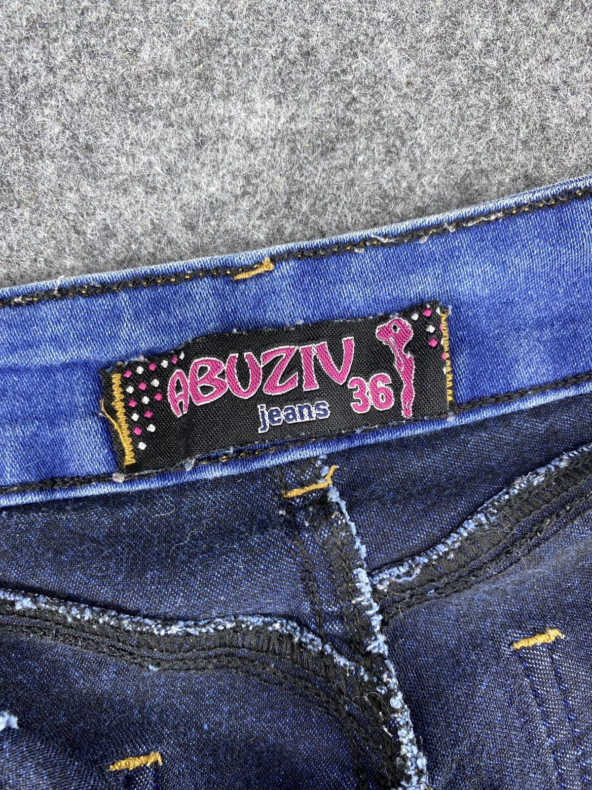 Jean × Other ABUZIV JEANS BLUE WASH FLARE DENIM-J1135 Size 24" / US 00 / IT 34 - 9 Thumbnail