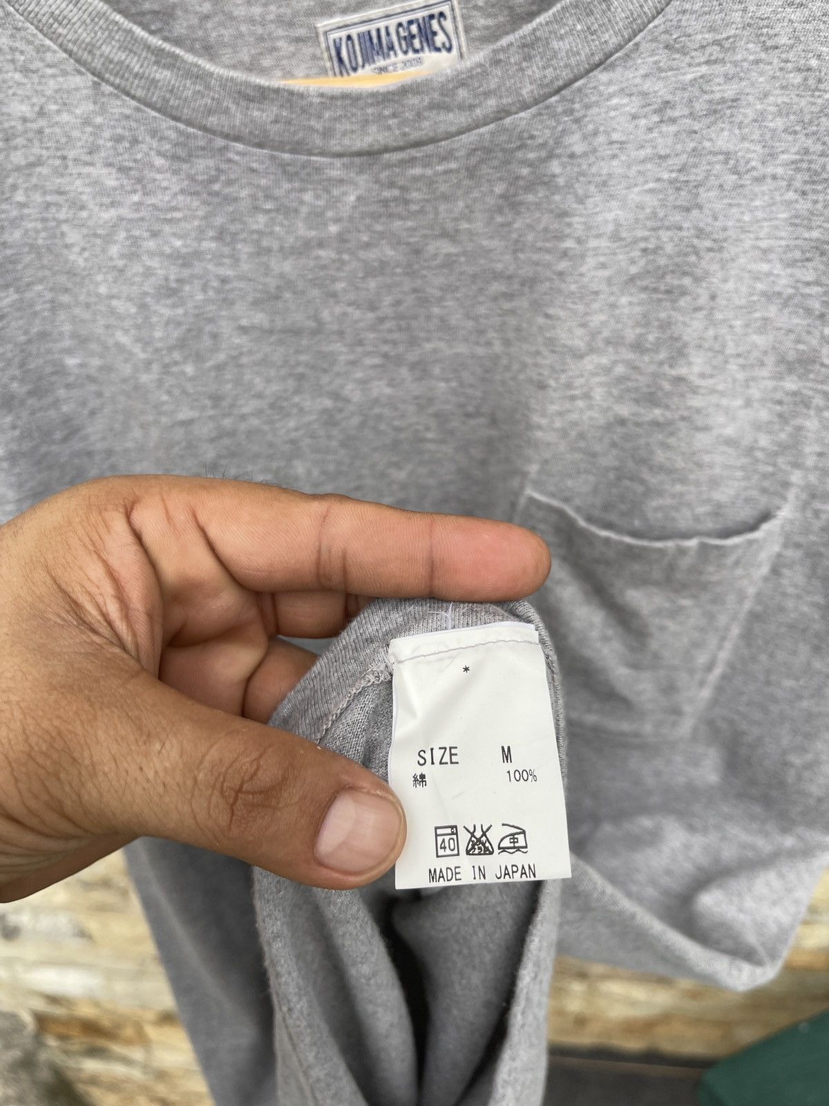 Last Drop🔥Rare🔥Vintage Kojima Genes Blank Pocket Tee