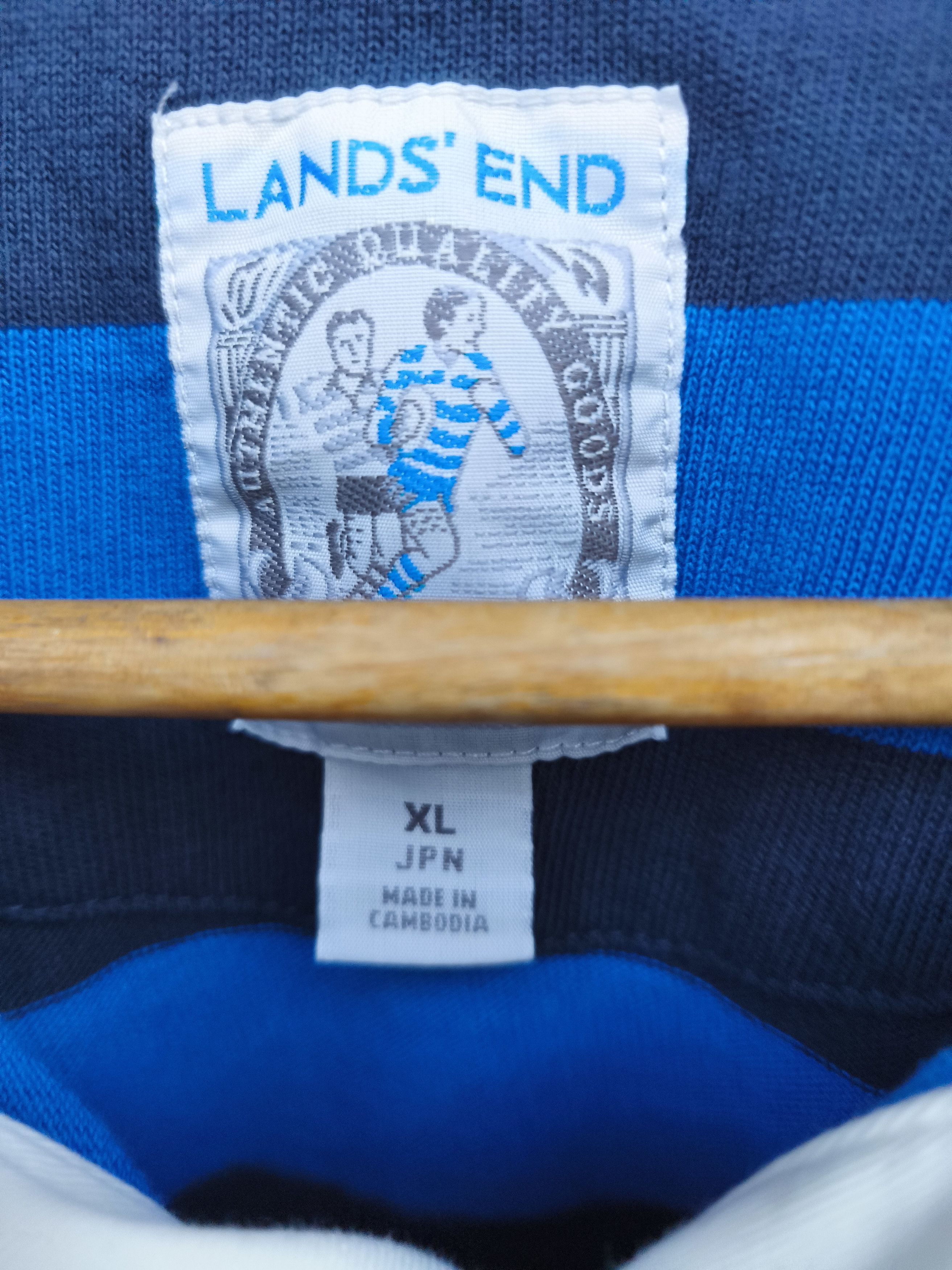 Lands' End Y2k Lands End Polo Rugby stripes multicolor Size US L / EU 52-54 / 3 - 5 Thumbnail