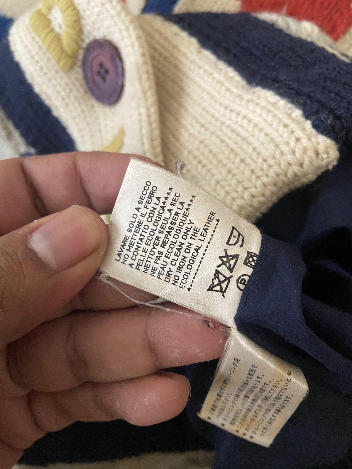 Jean Charles De Castelbajac VINTAGE JEAN CHARLES DE CASTEL BAJAC ART CABLE KNIT JACKET Size US L / EU 52-54 / 3 - 20 Thumbnail