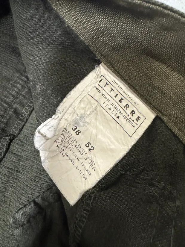 Designer × Vintage AW2006 Dolce & Gabbana Khaki Velvet Distressed Zip Pants Size US 34 / EU 50 - 10 Thumbnail