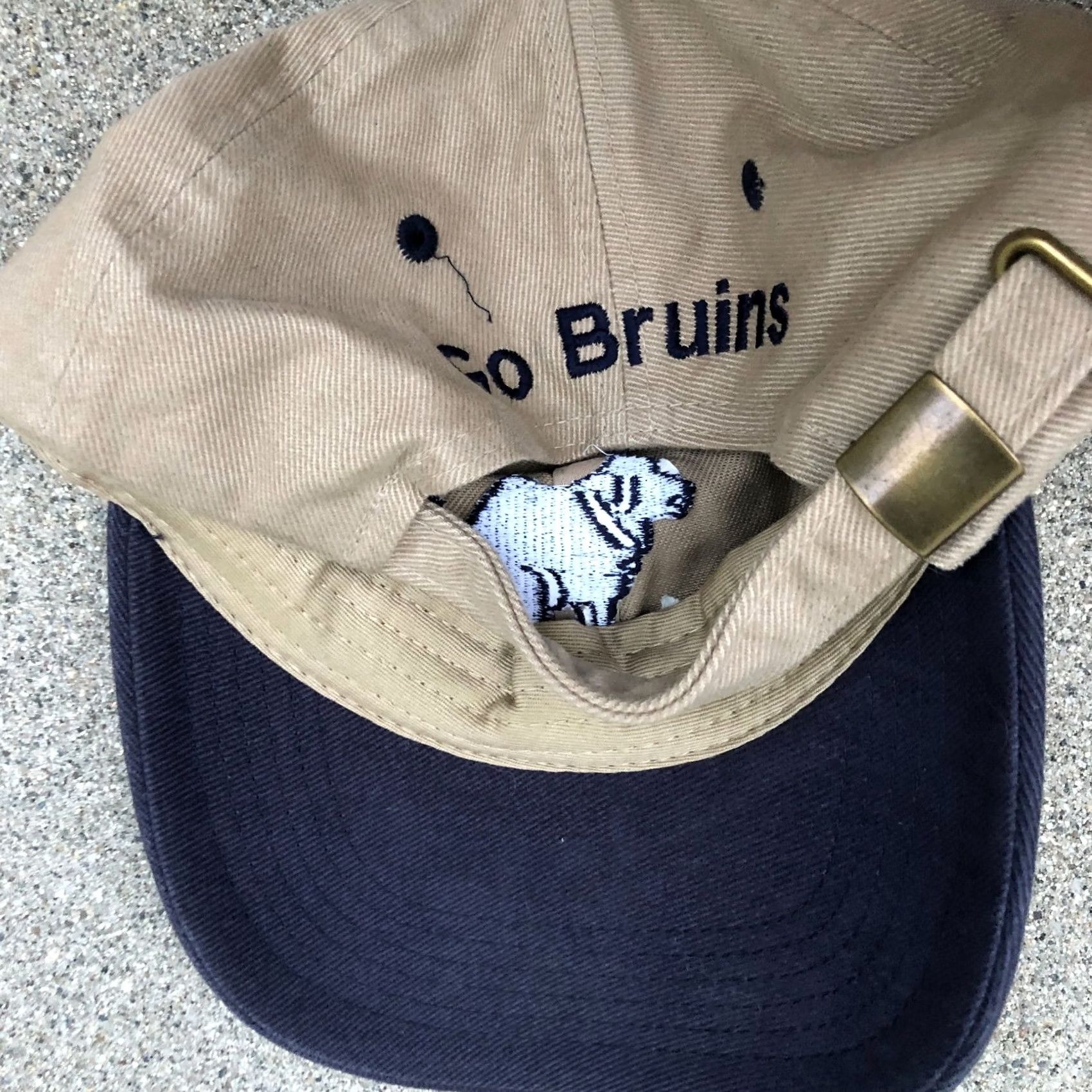Vintage VTG DUMP USC GO UCLA BRUINS Hat Men's Baseball Cap FALCON HEADWEAR Beige One Size Adjustable Cotton Baseball Cap Mens Bruins Sports Hat Size ONE SIZE - 3 Thumbnail