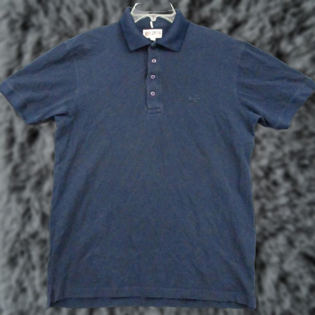 Vintage Akoo Empire Shirt Large Mens Polo Navy Navy Blue Short Sleeve Shirt Size US L / EU 52-54 / 3 - 1 Thumbnail