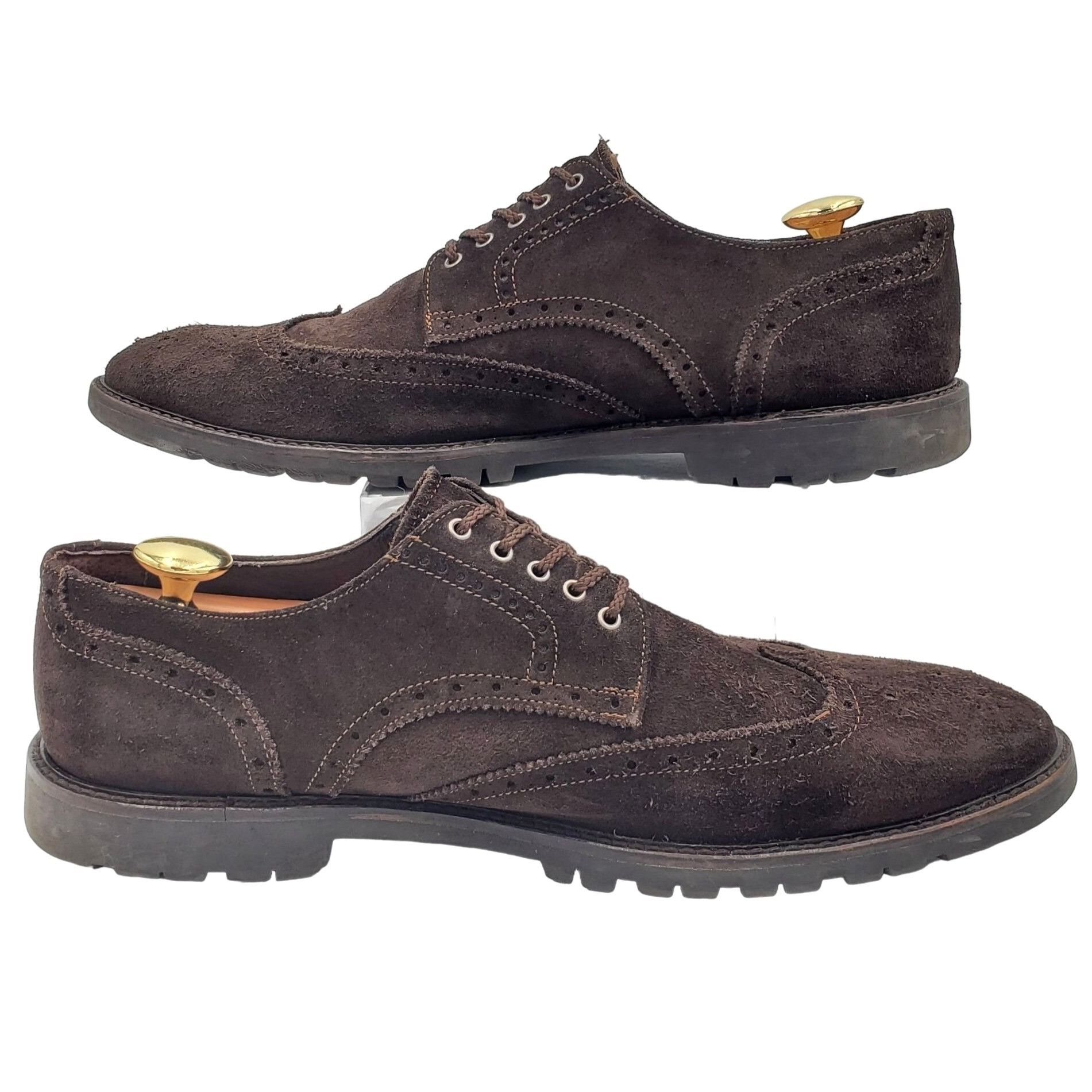 To Boot New York To Boot Adam Derrick Italy Men 11.5 Brown Suede Dress Shoes Size US 11.5 / EU 44-45 - 7 Thumbnail