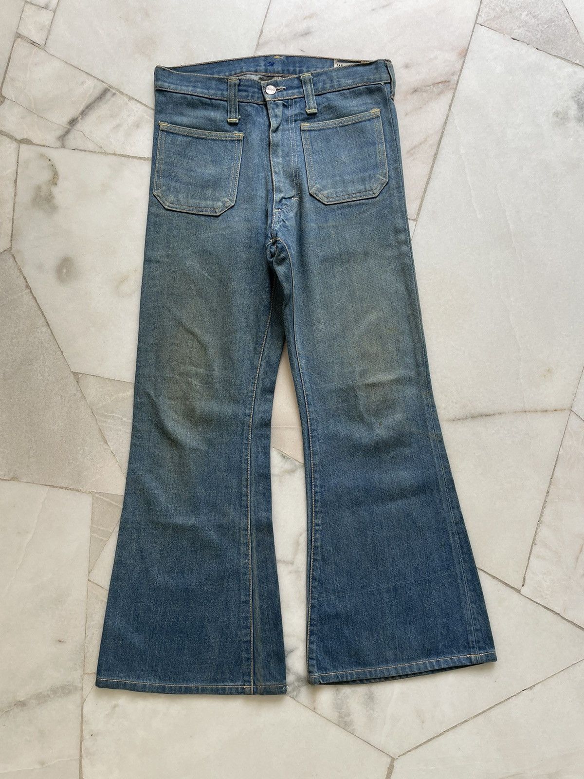 Wrangler Vintage 70s-80s Wrangler Bell Bottom Flare Jeans Size US 30 / EU 46 - 1 Thumbnail