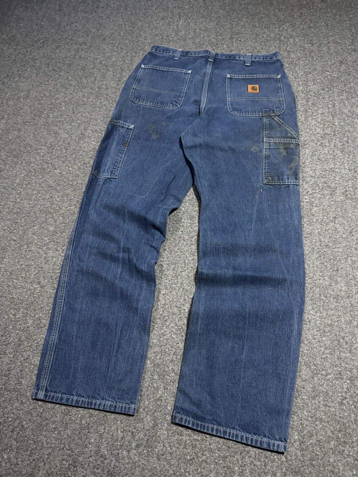 Carhartt Carhartt carpenter pants 32/32 distressed faded splattered Size US 32 / EU 48 - 4 Thumbnail