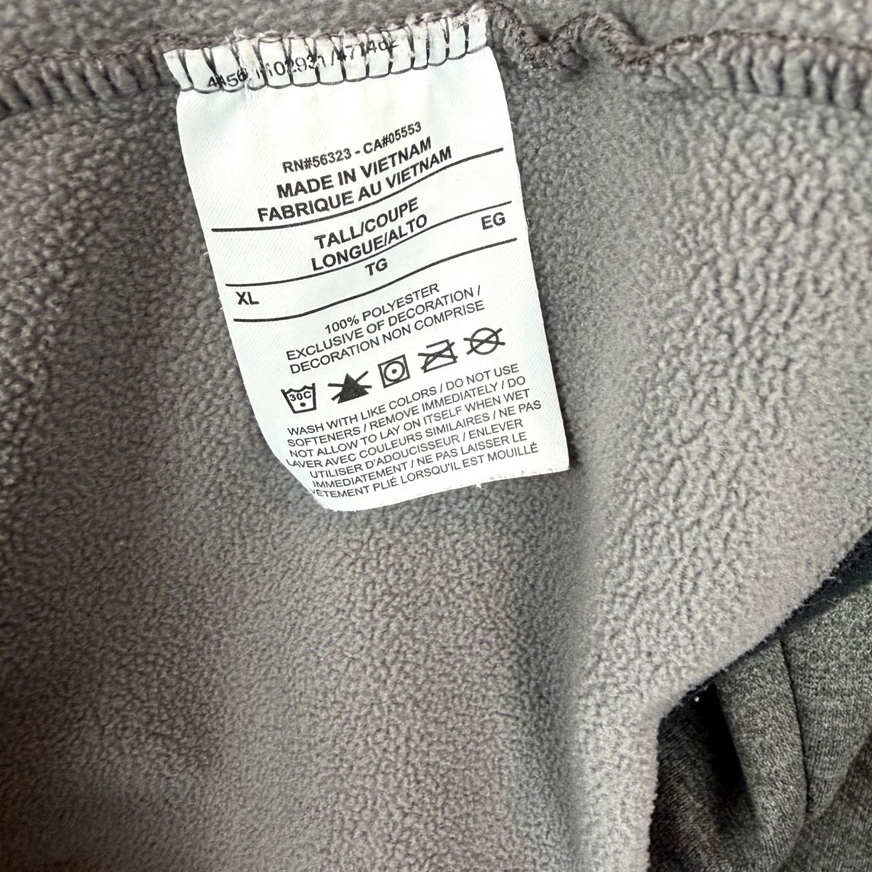Nike Nike Dri-Fit Pullover Long Sleeve 1/4 Zip Gray XL Tall Men’s Regular Performance Golf Running Counterpart: Nike Dri-Fit Size US XL / EU 56 / 4 - 7 Thumbnail